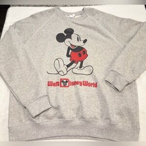 2025 Disney World Gray Mickey Mouse Sweater